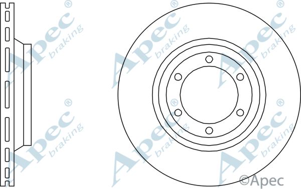 APEC BRAKING Тормозной диск DSK597